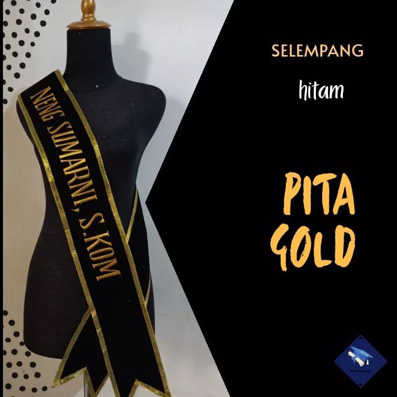 Selendang wisuda bisa riques nama suka suka/Selempang untuk wisuda bisa riques nama