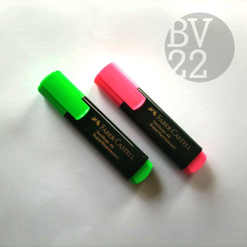 

StabIlO Highlighter FABER CASTELL Textliner 48 Superfluorescent Pink - Hijau