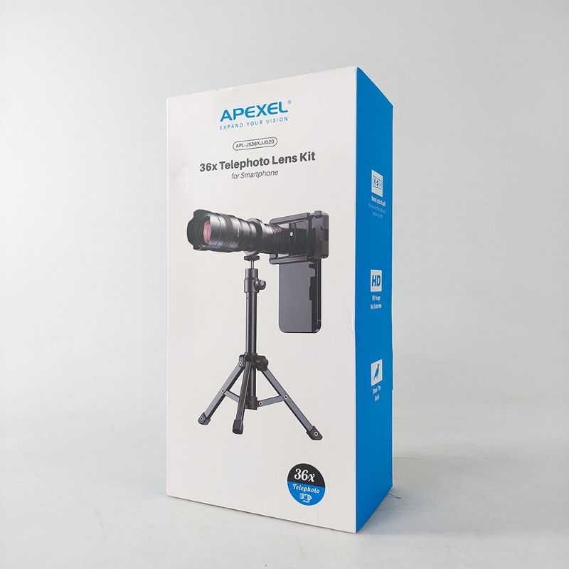 Apexel Lensa Telezoom 36X with tripod