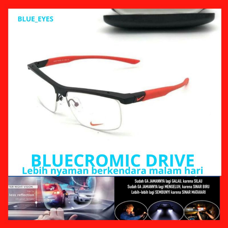 SANTORYU - Kacamata Bluecromic Drive Pria | Photocromic Blueray Minus 3 IN 1 | Kacamata Model Sporty