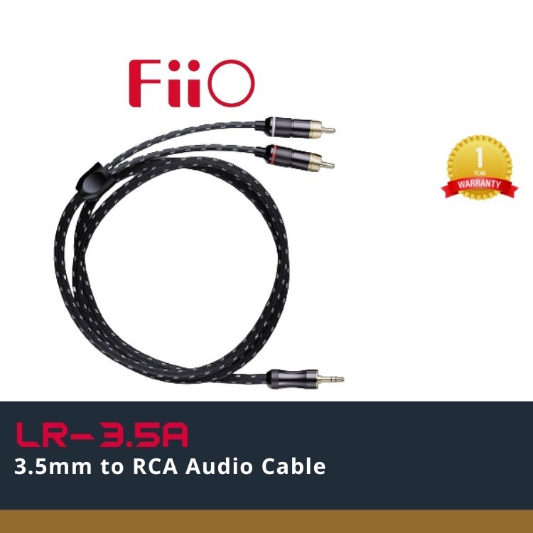 FiiO LR-3.5A / LR 3.5A 3.5mm to RCA Audio Cable