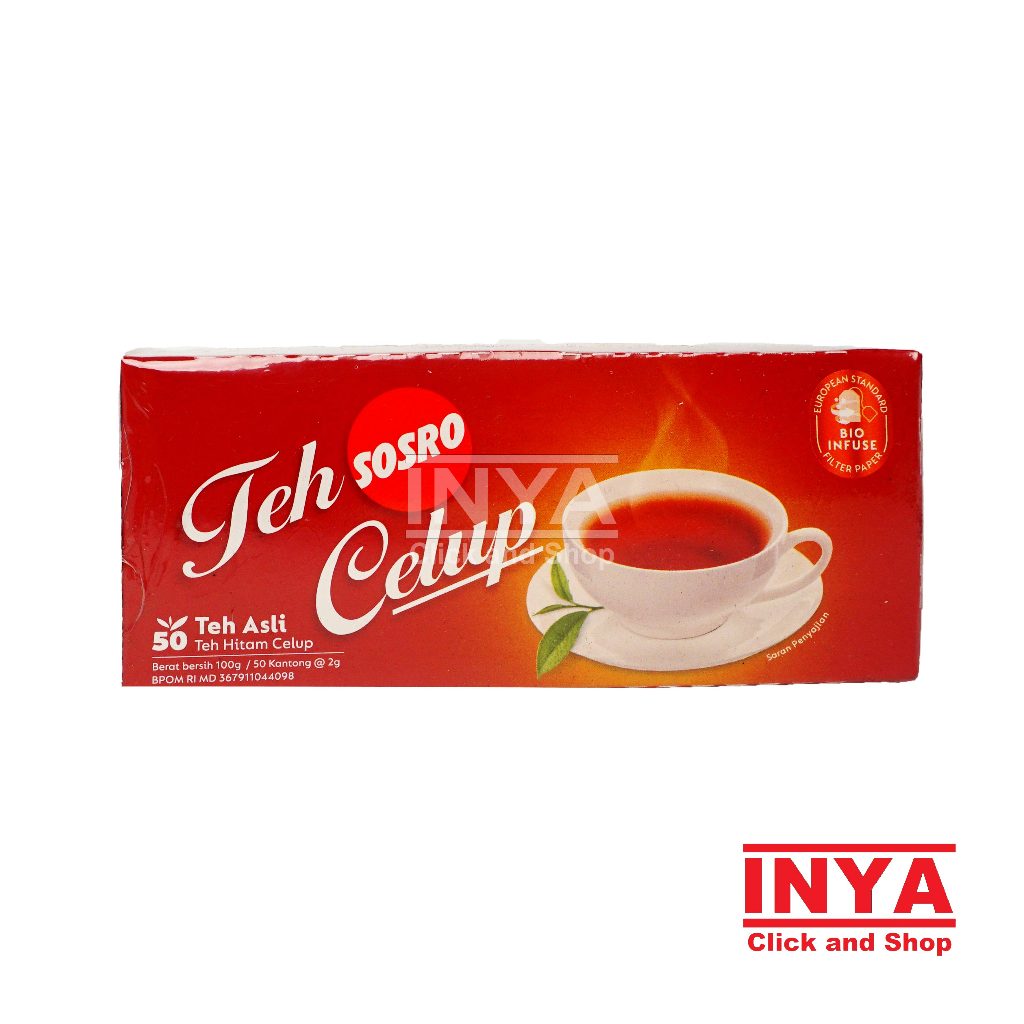 

Teh Celup Sosro Teh Asli 100g/50 Kantong BOX - Teh Hitam Celup - Tea