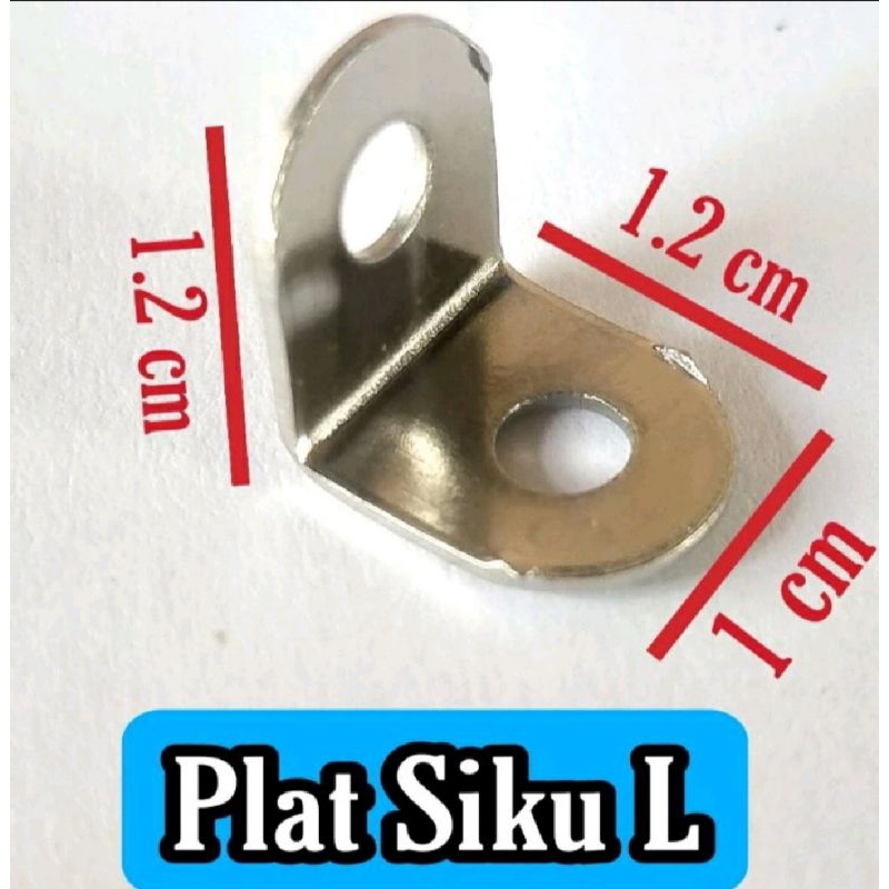 PLAT SIKU L besi kecil lubang