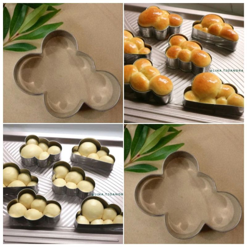 Cetakan Ring Roti Motif Karakter Awan isi 1 Lusin