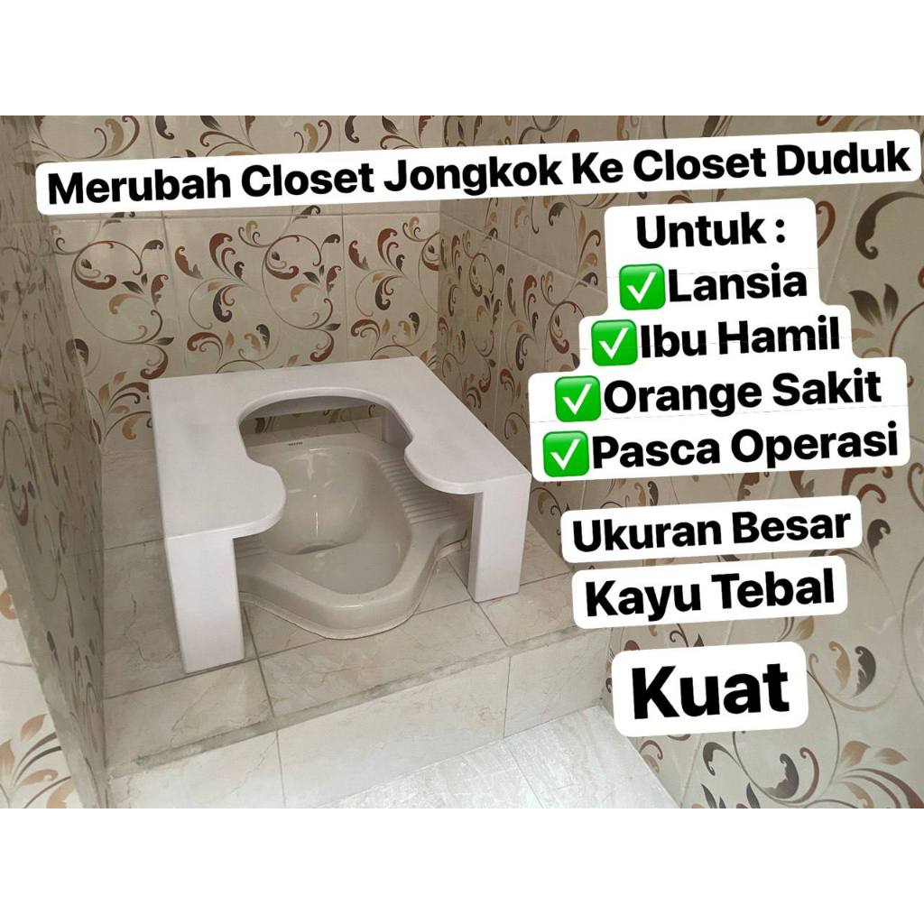 Tinggi 20cm KURSI WC DUDUK model U kursi untuk bab orang sakitkursi wc duduk kursi wc jongkok lansia