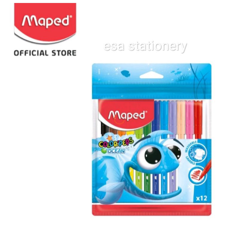 

Washable Maped Ocean Plastic Marker Set