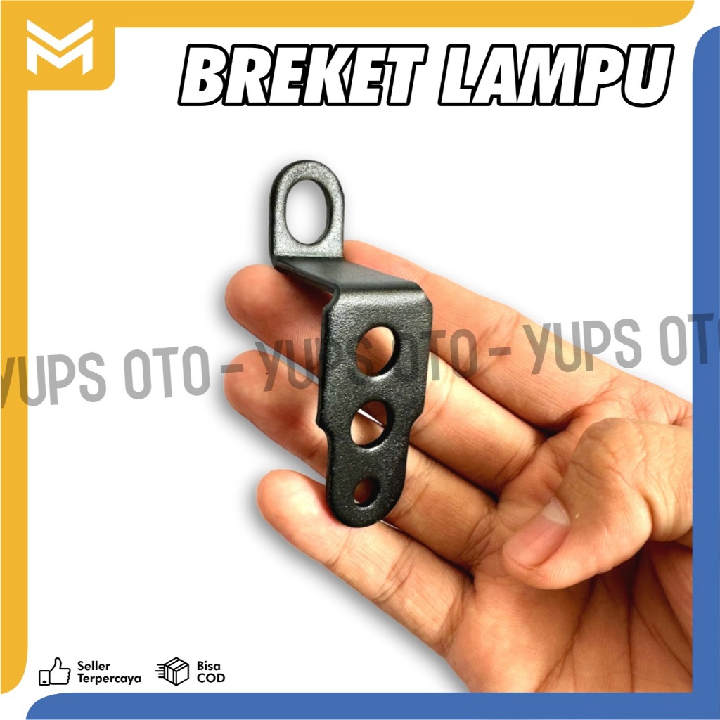 BRACKET LAMPU TEMBAK LAMPU SOROT DUDUKAN LAMPU LED DEPAN MOTOR BREKET LAMPU DI SPION CRASHBAR KLEM J