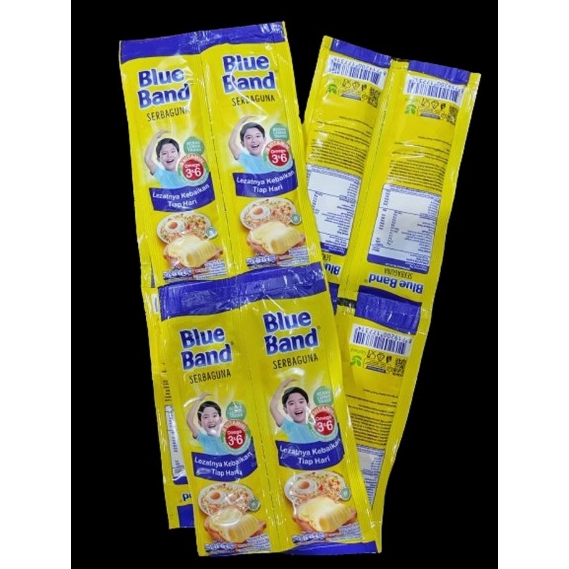 

BLUE BAND Margarin Mentega Krim Serbaguna Renteng Sachet - 1 Lusin / 12 Pcs