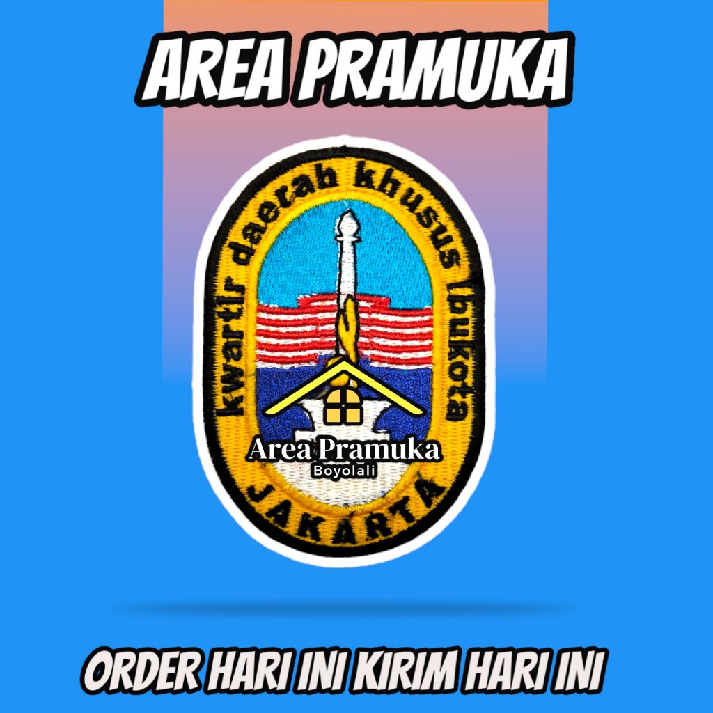 Badge kwarda DKI Jakarta bordir