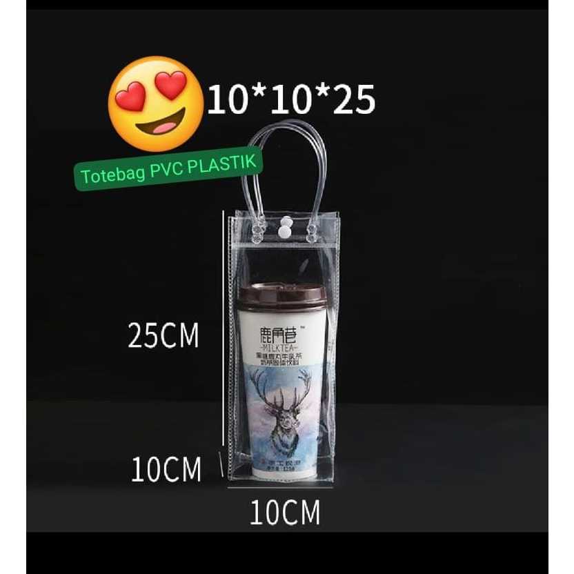 

TOTEBAG PVC PLASTIK 10 X 10 X 25 ISI 12 PCS, BISA U/SOUVENIR ULTAH/ DLL BAHAN TEBAL