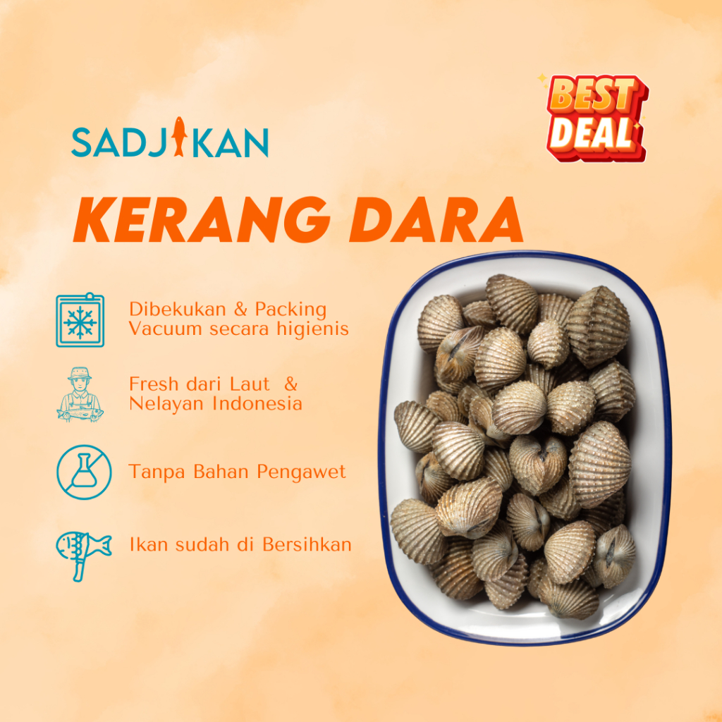 

Kerang Dara Fresh Frozen 1kg