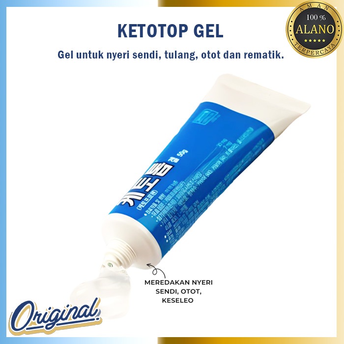 Ketotop Gel Anti Nyeri Otot Tulang Sendi Rematik Original Korea