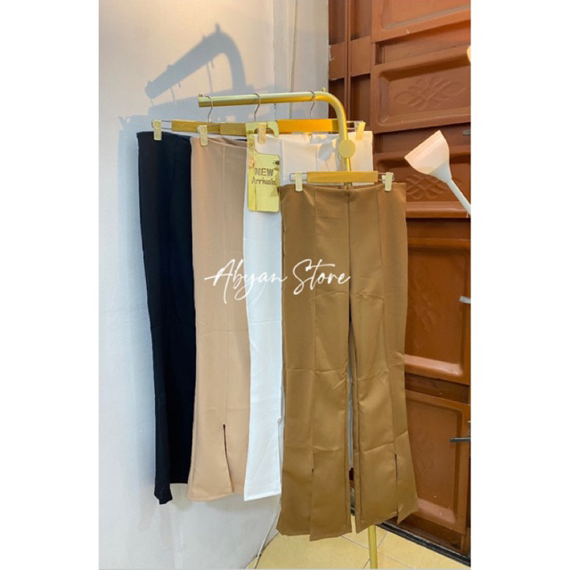 celana kulot belah depan