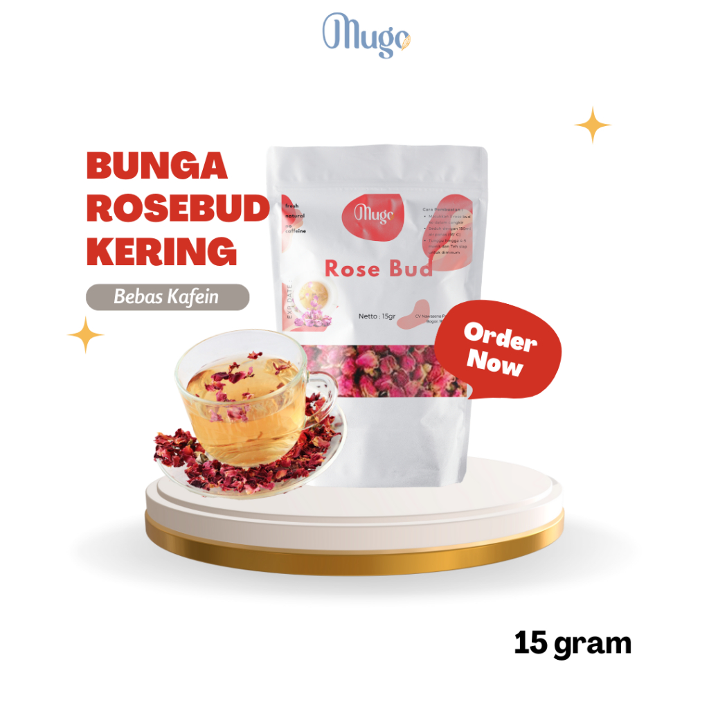 

Teh Bunga Mawar Kering | Rose Bud Tisane 15 Gram