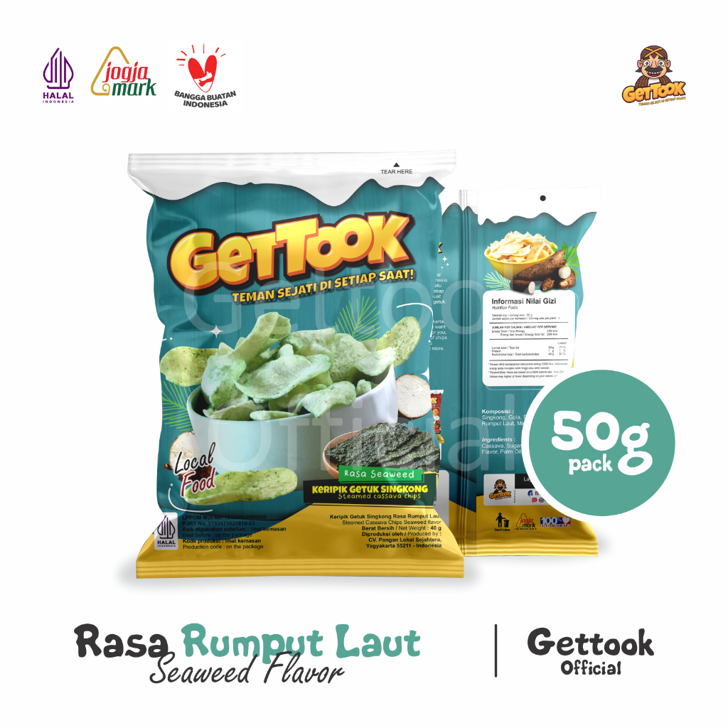 

Gettook Keripik Getuk Singkong 50g Rasa Seaweed