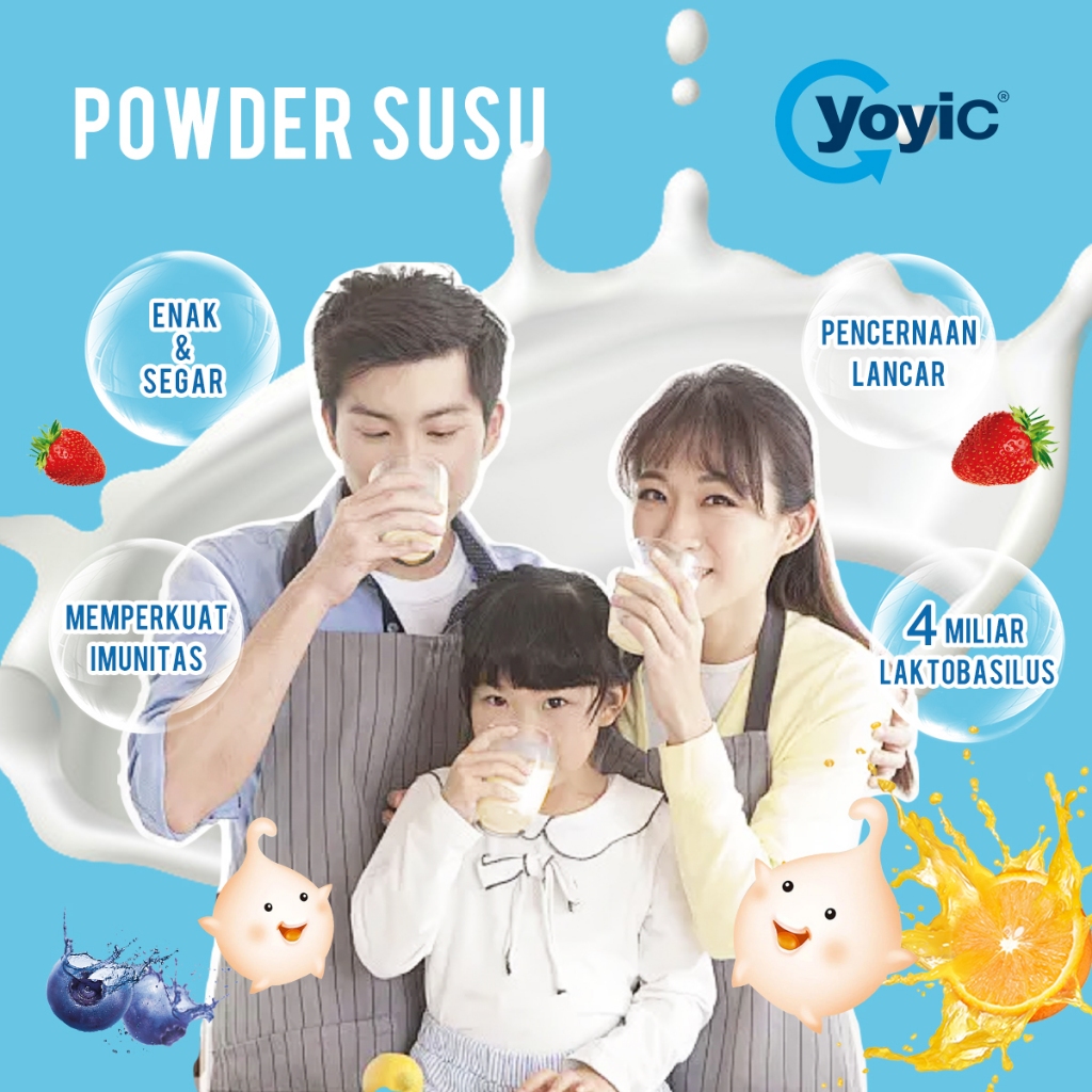 [20 Sachet YoyiC Sachet] *15gr, Suplemen Kesehatan Probiotik Bakteri Baik Mengatasi Masalah Pencerna