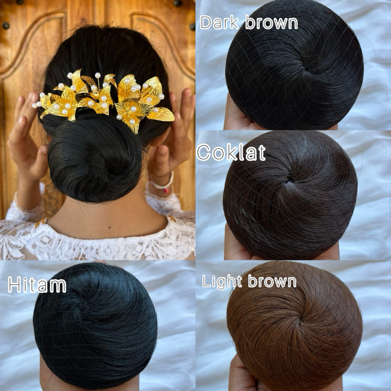 sanggul bun donat tali / sanggul bun / sanggul modern / sanggul bali