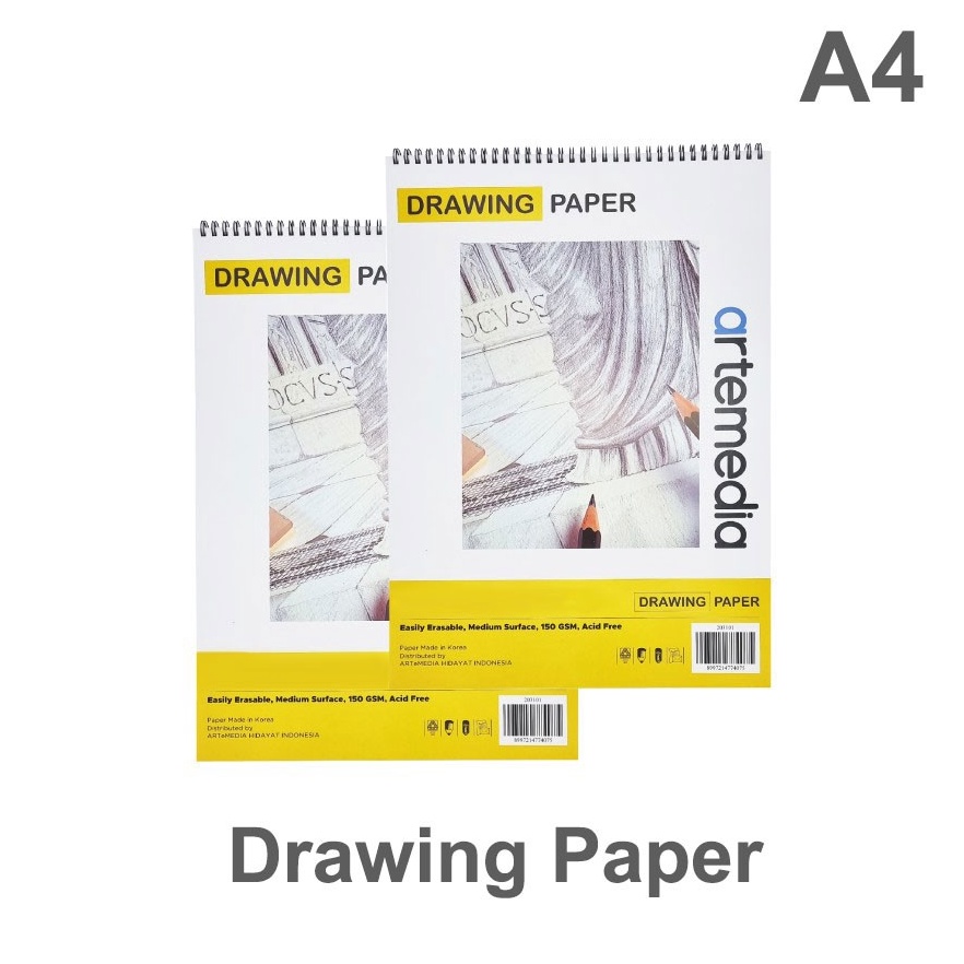 

KODE R2T Artemedia Drawing Paper Book A4 3 lembar Buku Gambar Sketchbook