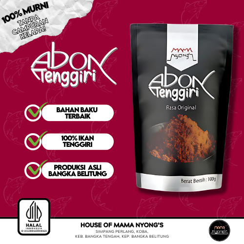 

Mama Nyong's Abon Ikan Tenggiri 100gr - Sambelikung Bangka Belitung - Original