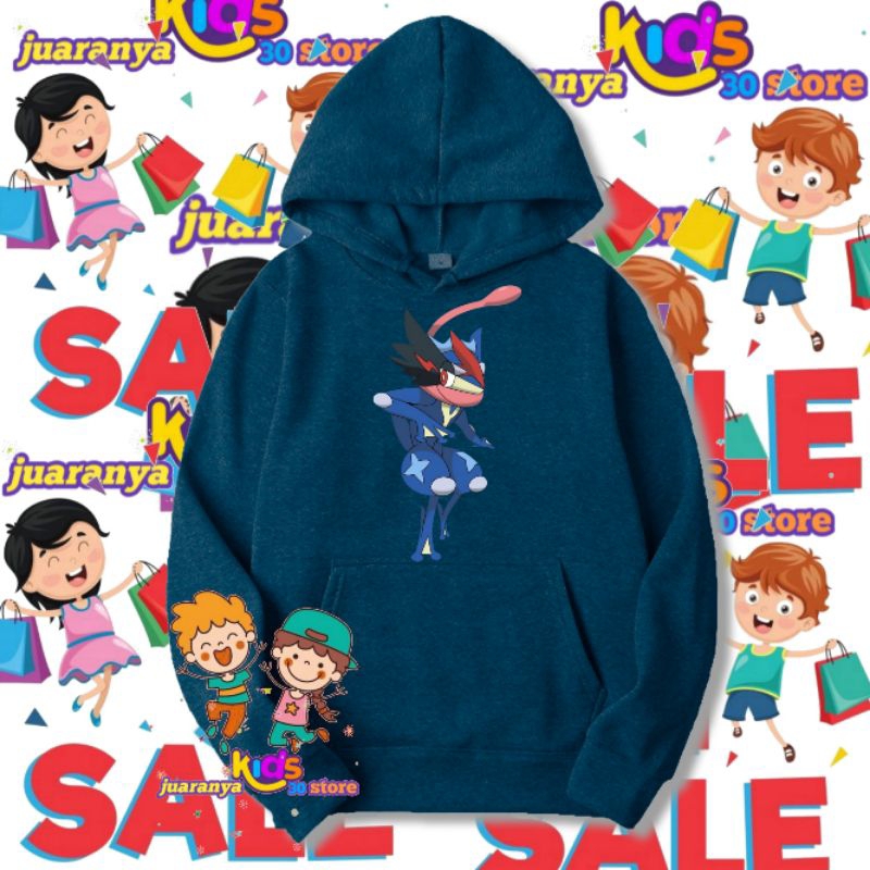 Hoodie anak greninja sweater jumper anime kids greninja kids