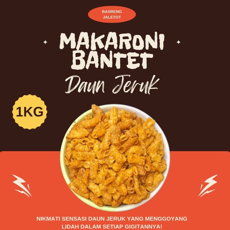

Makaroni Bantet Daun Jeruk Jaletot 1Kg / Makaroni Murah Viral