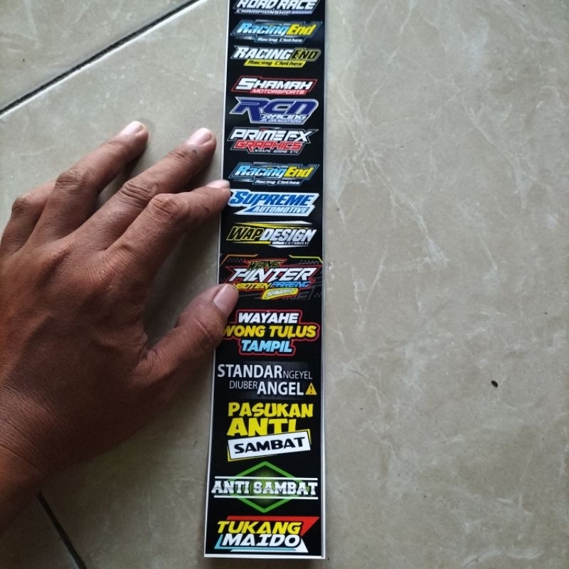 

STIKER KATA KATA | STIKER PACK ISI 15 BIJI | STIKER CROMO