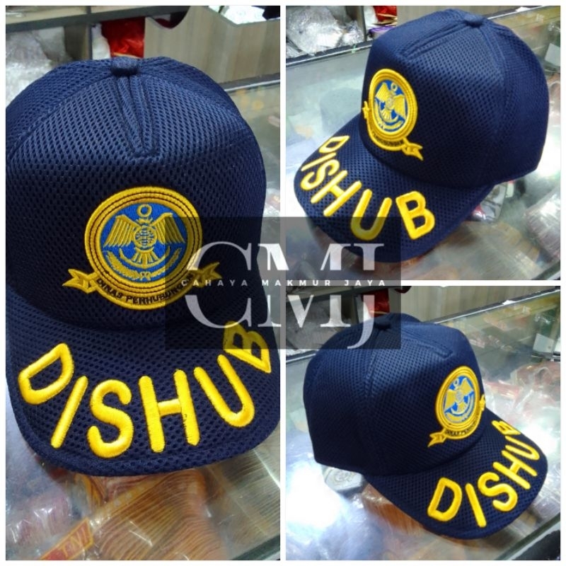 topi logo dinas perhubungan - topi dishub