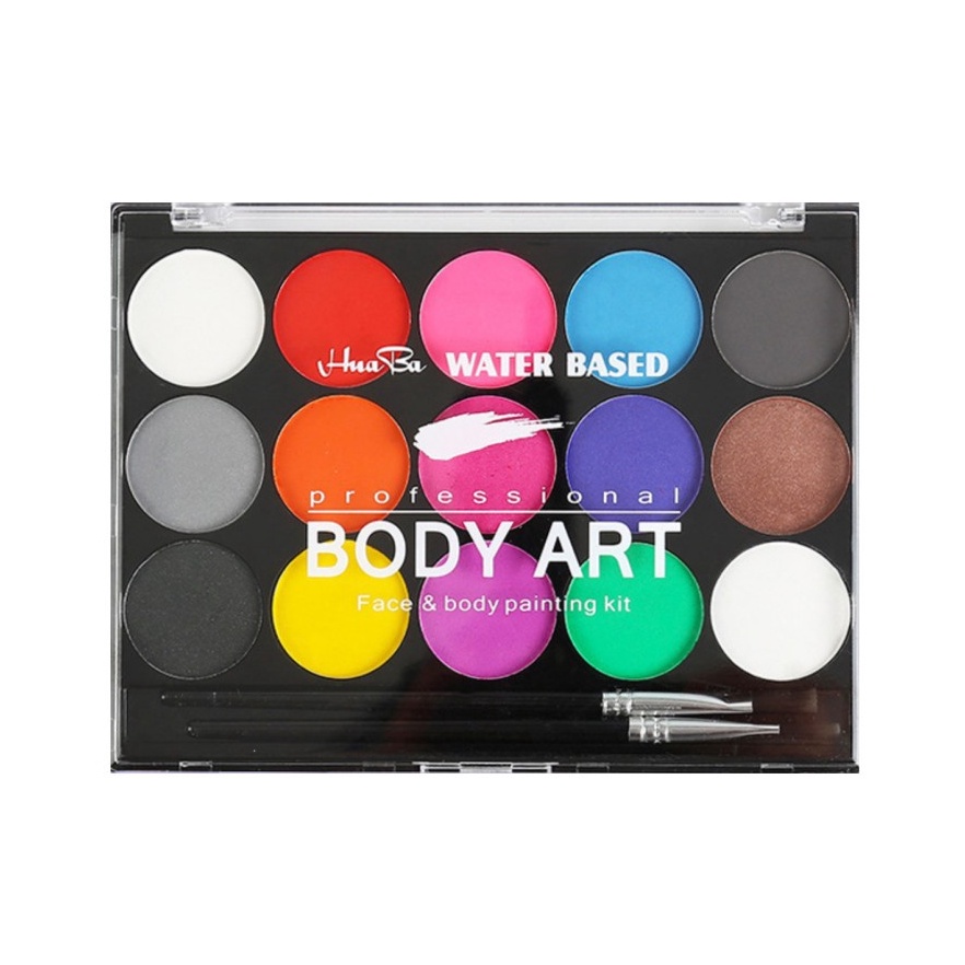 

KODE K6N3 FPWC palet 15 warna face paint watercolor painting makeup oil special