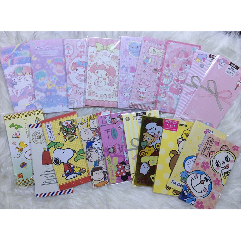 

Envelope Amplop Karakter Sanrio Asli japan, Angpao panjang karakter sanrio japan