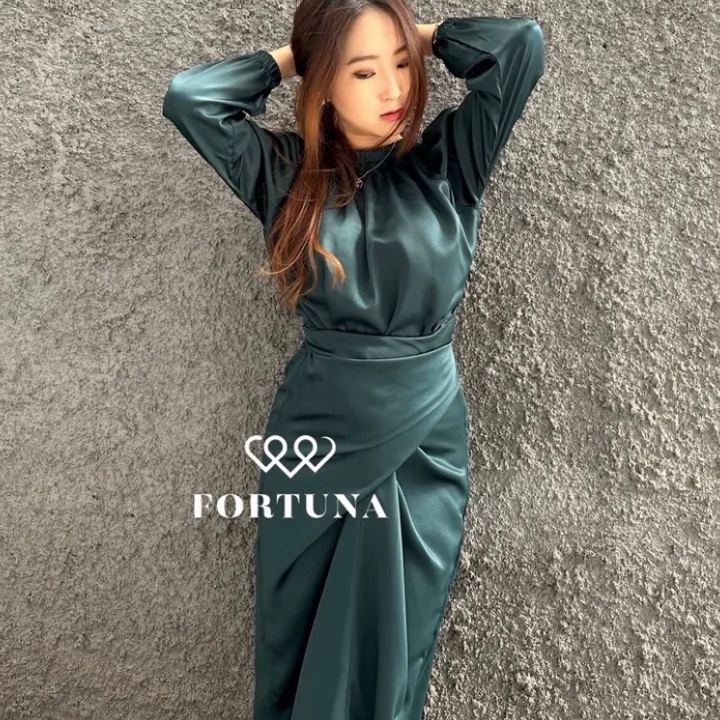 ORIGINAL ASLI FORTUNA Dyra 3 Ways Dress Bridesmaids Sabrina Dyra Dress Fortuna Lilit Gamis by FORTUN