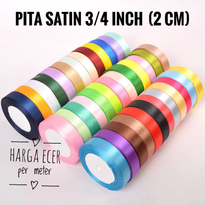 

pita satin 3/4 Inch pita satin 2cm