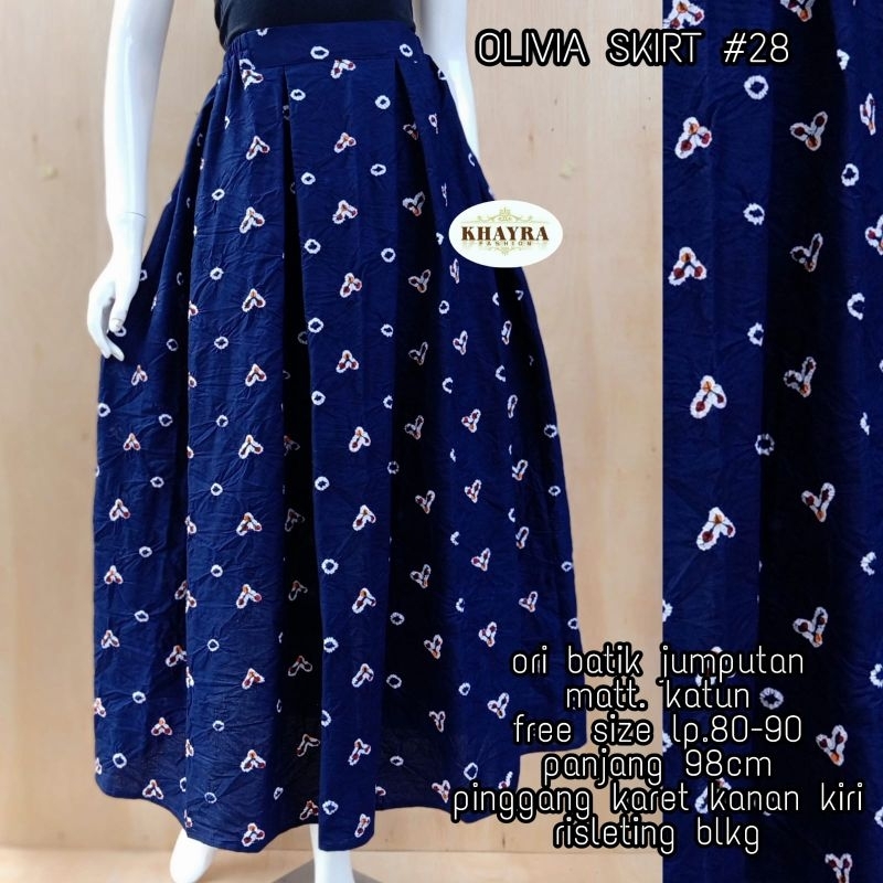 Rok Batik Jumputan Senada Terbaru Rok Payung Rok Klok Kekinian Skirt Pants Batik Modern