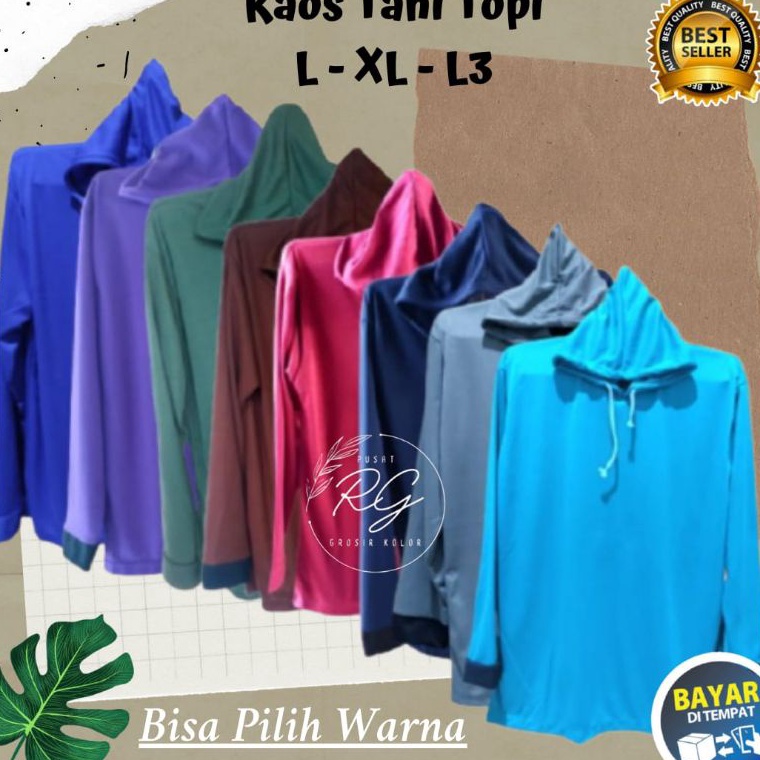 1111 Brand Baju Kaos Tani Hoodie Atasan Hitam Polos Pria Oversize Lengan Panjang Kupluk Tebal Hodie 