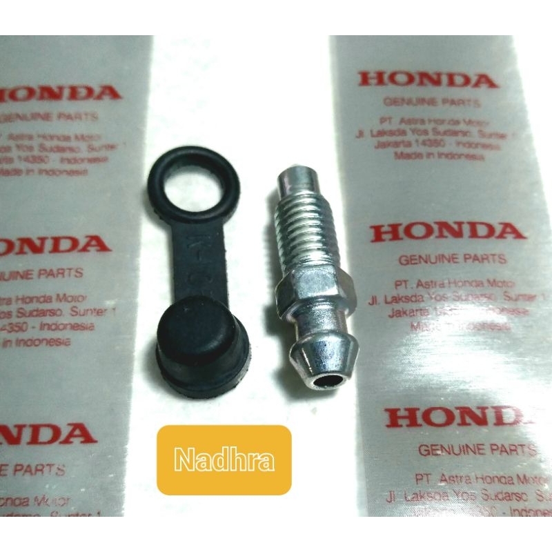 NEPEL ANGIN BAUT PEMBUANGAN ANGIN KALIPER CAKRAM HONDA ADV BEAT STREET BEAT LED  GENIO BEAT ESP VERZ