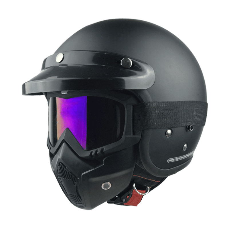 BIG PROMO HELM BOGO GOGGLE MASK RETRO MODULAR DEWASA SNI