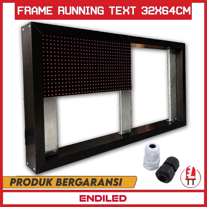 Frame Led running text indoor outdoor32X64 cm
