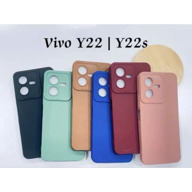 CASE / CASING PRO CAMERA VIVO Y22/Y22S SOFTCASE MACARON