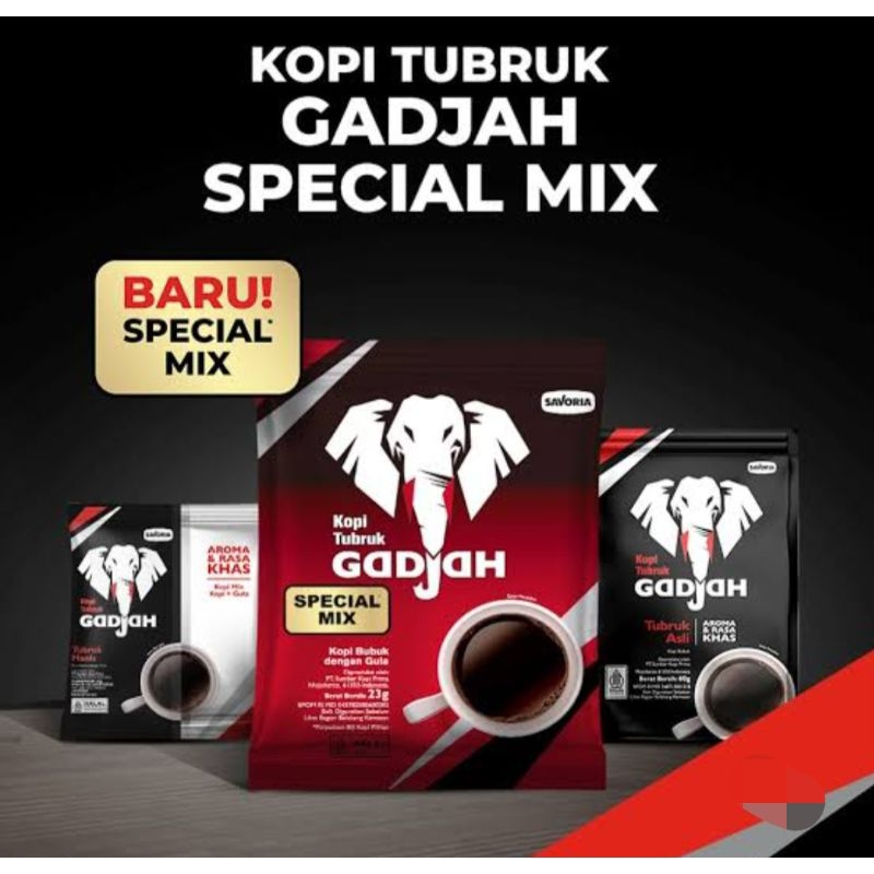 

JATIM (TIDAK PO) (BELI 3RENTENG GRATIS 1 POUCH 70GRAM) KOPI TUBRUK GADJAH MIX KOPI+GULA PUTIH HITAM