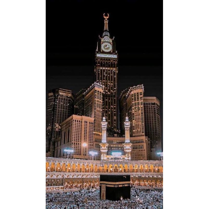 Poster Cetak Masjidil Haram, lukisan cetak MASJIDIL HARAM MEKKAH  cocok untu dekorasi ruangan dan hi