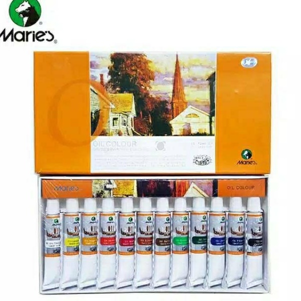 

KODE X5P9 MARIES OIL COLOUR TYPE 1386 12ML 12 WARNA