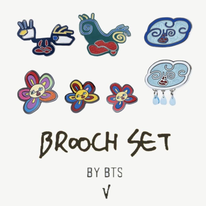 [READY STOCK] TRS30 | BTS V BROOCH SET | ENAMEL TAEHYUNG