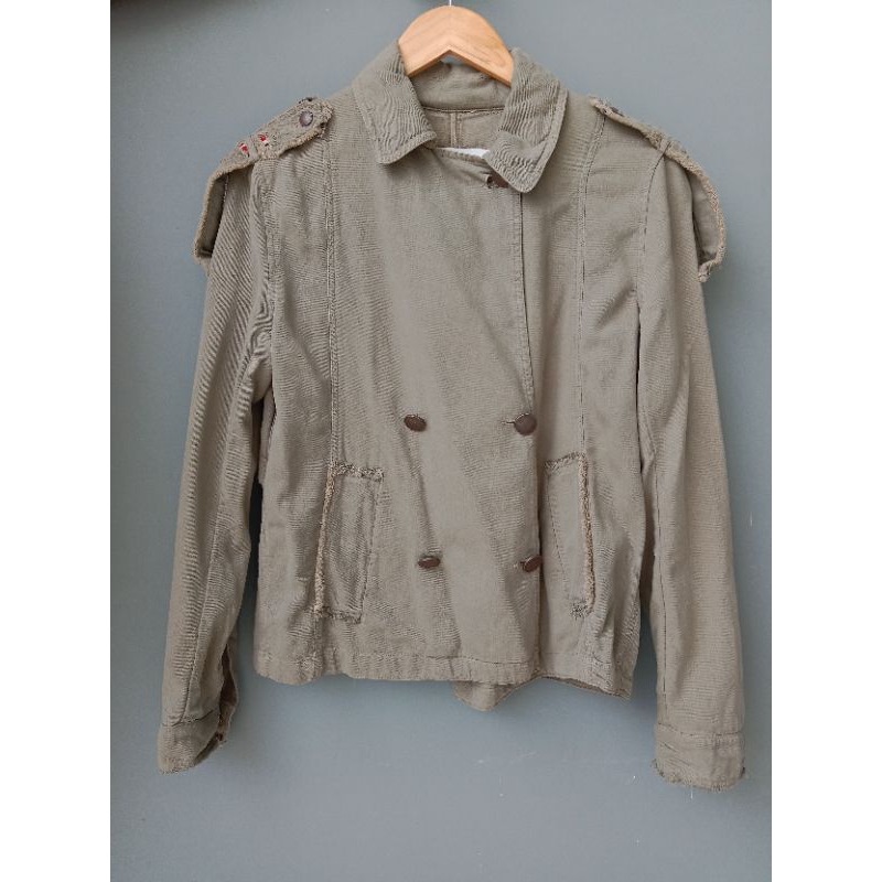 Matcha Green Jacket by Zara Basic Depr. Denim