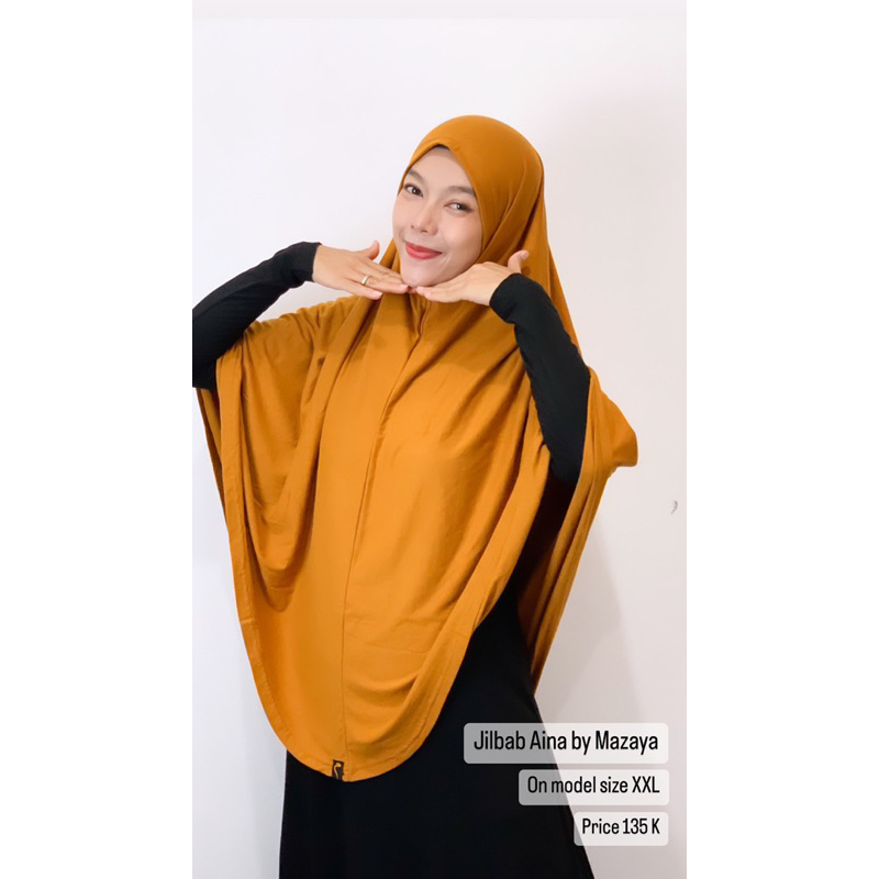 jilbab Mazaya, bergo Mazaya, jilbab Aina by Mazaya Original