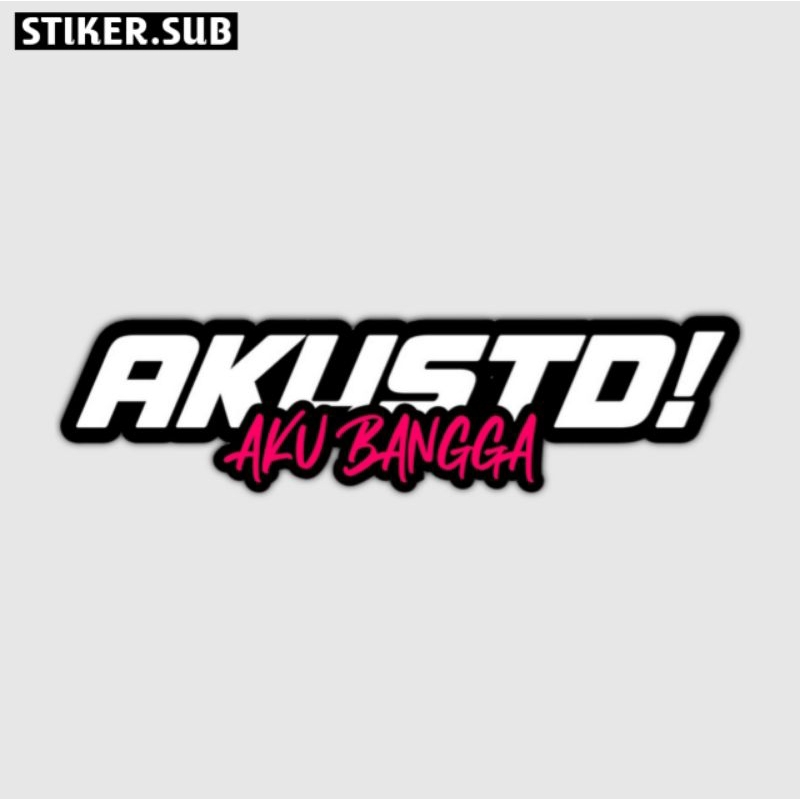 

stiker|sticker aku std aku bangga