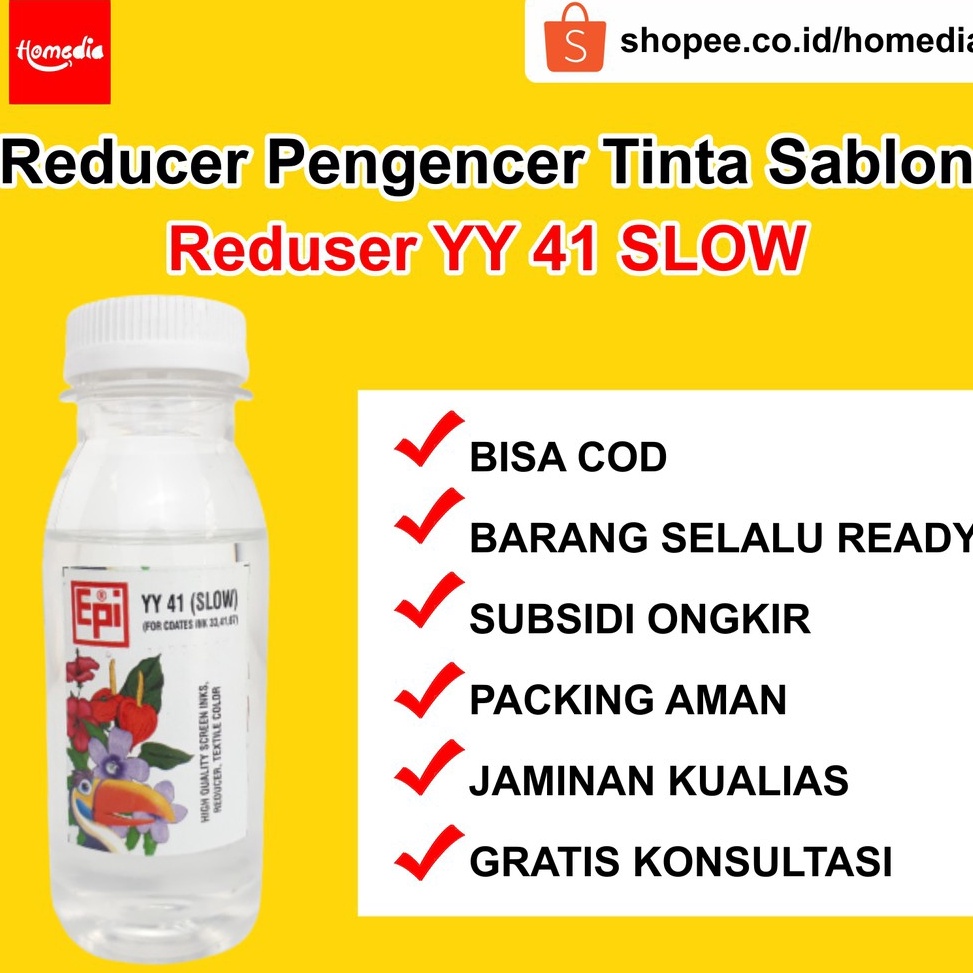 

ART C92X Reducer Pengencer Tinta Cat Sablon Reduser YY 41 Slow Reducer 1 ml