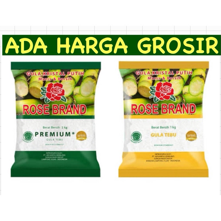 

Lariz manis GULA PASIR ROSEBRAND 1 kg ADA HARGA GROSIR