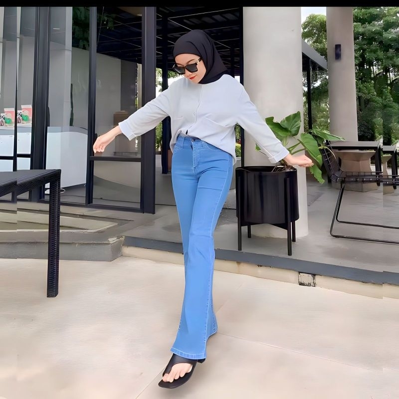 Celana Cutbray highwaist wanita jumbo Celana cutbray knit celana cutbray scuba Celana cutbray jeans 
