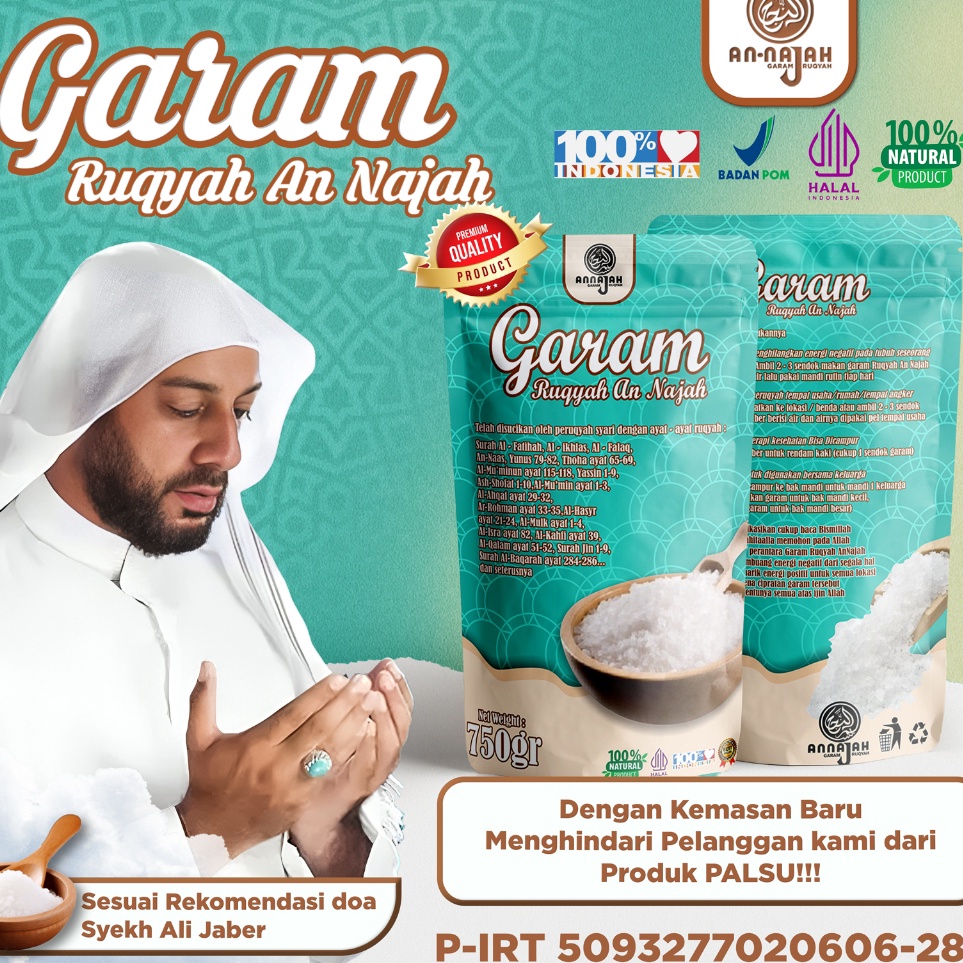 

Hot Sale GARAM RUQYAH ANNAJAH SOLUSI KESUKSESAN tolak balak pelarisan perlindungan dan keberuntungan