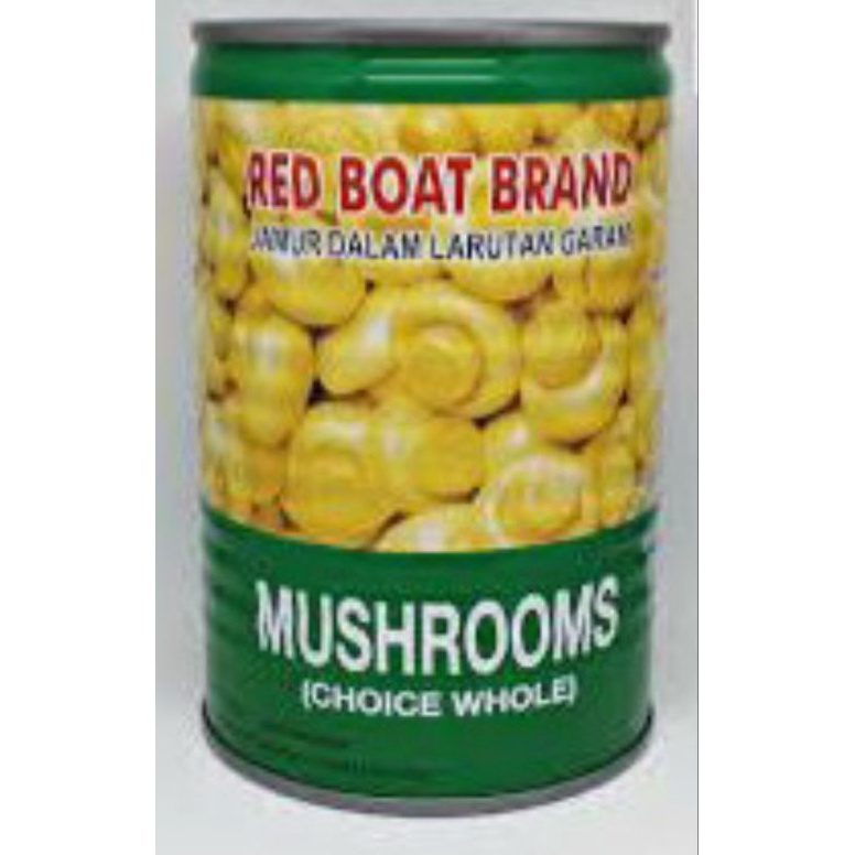 

Mega Max Red Boat Brand Whole Champignon Mushroom 425gram Jamur Kancing Utuh Kalengan