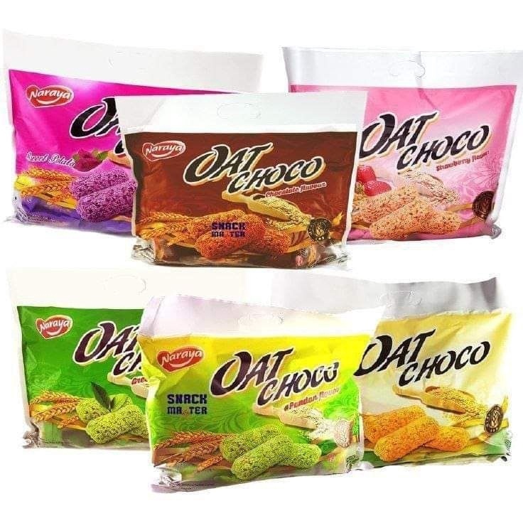 

Get It Now Naraya Oat choco Sereal Gandum 4gr isi 4pcs All varian